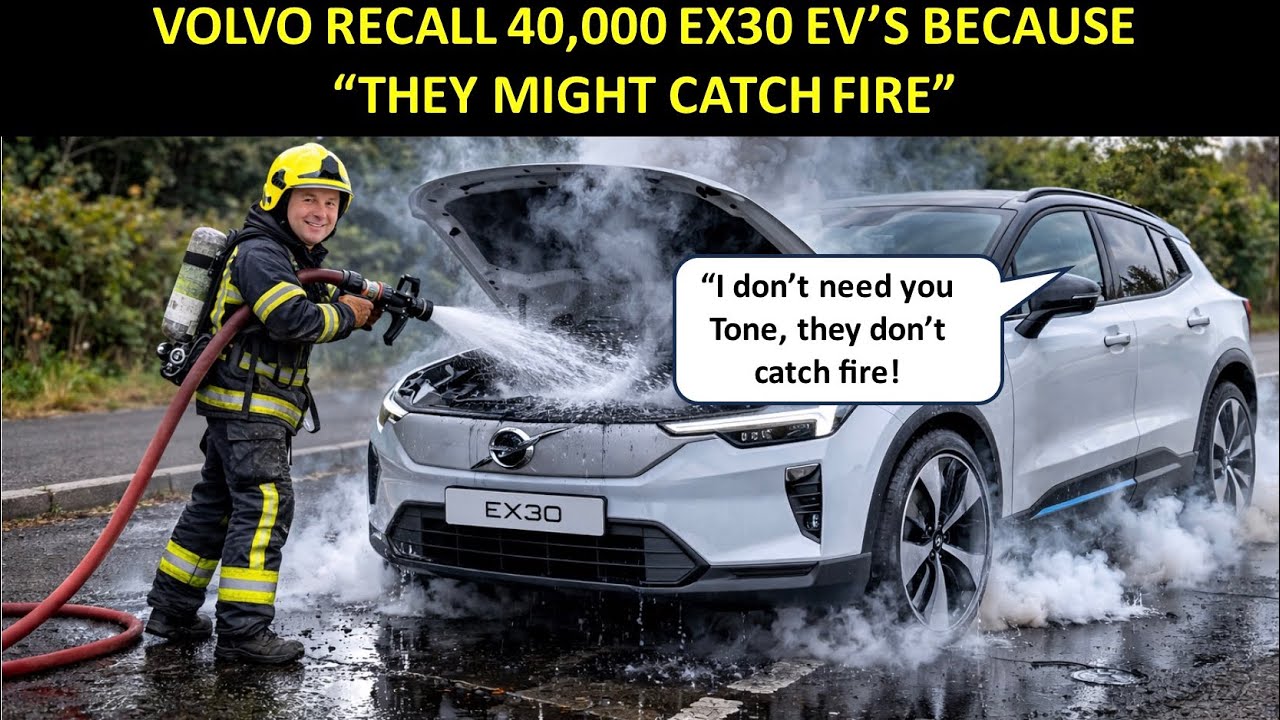 VOLVO RECALL 40,000 EX30 ELECTRIC VEHICLE AS “THEY MAY CATCH FIRE”. BUT THEY DON’T CATCH FIRE TONE!!