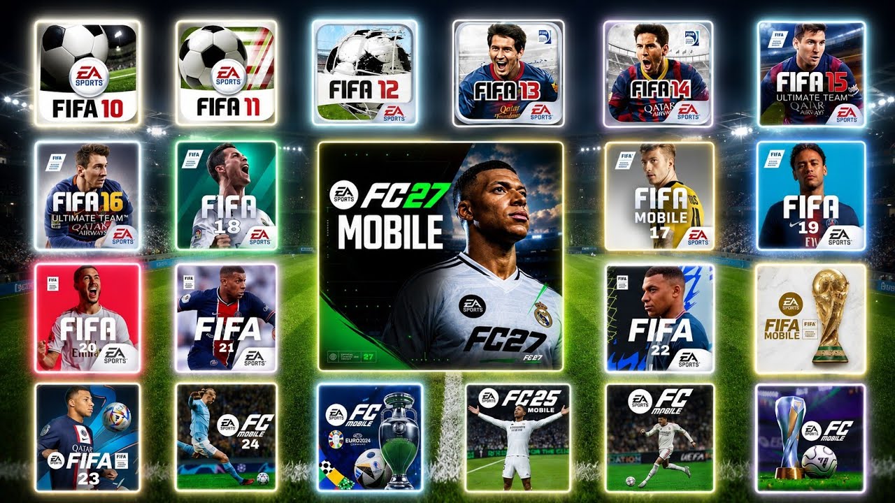 Evolution of FIFA & FC Mobile (FIFA 10 &rarr; EA FC Mobile 27)