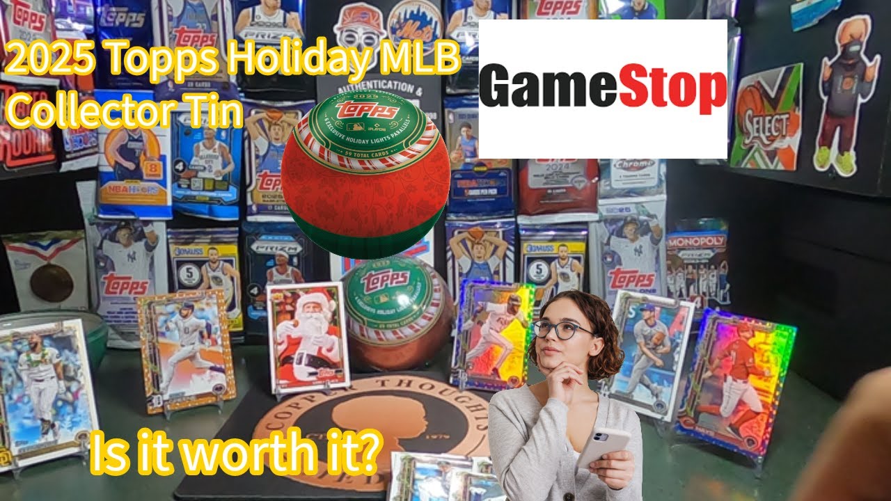 2025 Topps Holiday MLB Collector Tin Break#sportscards #topps #tradingcards #mlb #gamestop #ytshorts