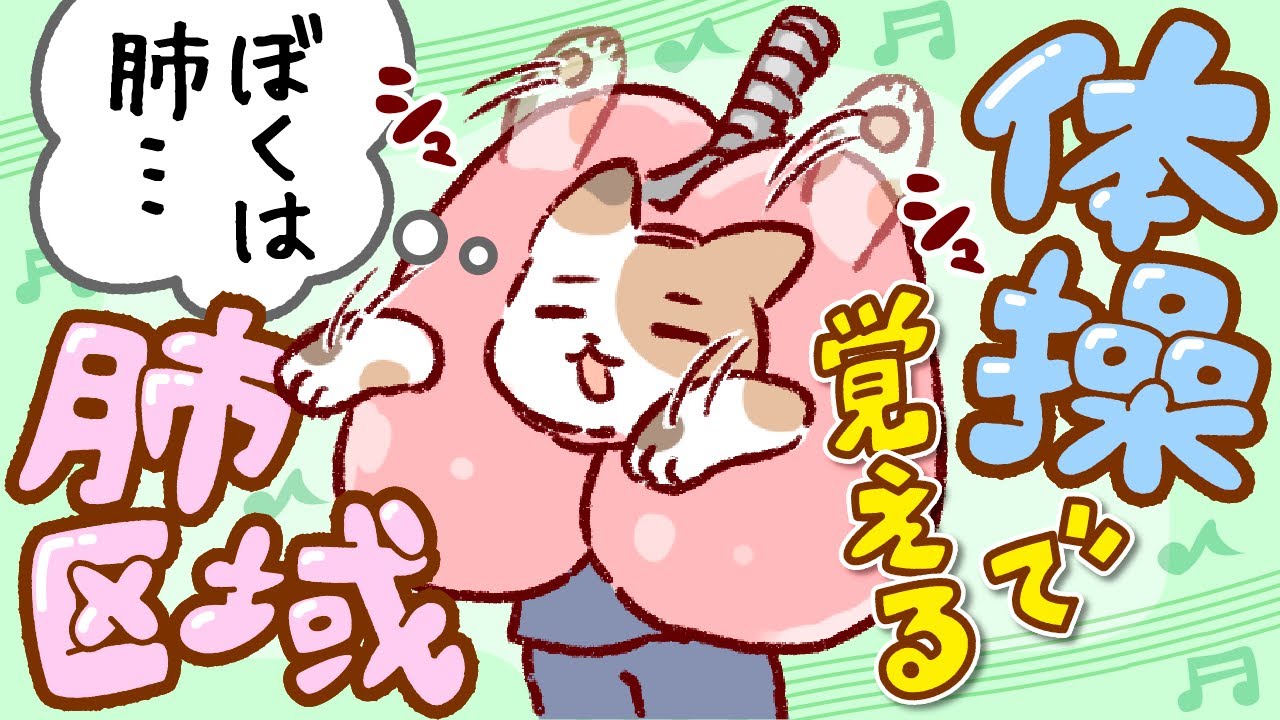 肺になろう　～CGと体操で覚える肺区域　ブロンコ体操～