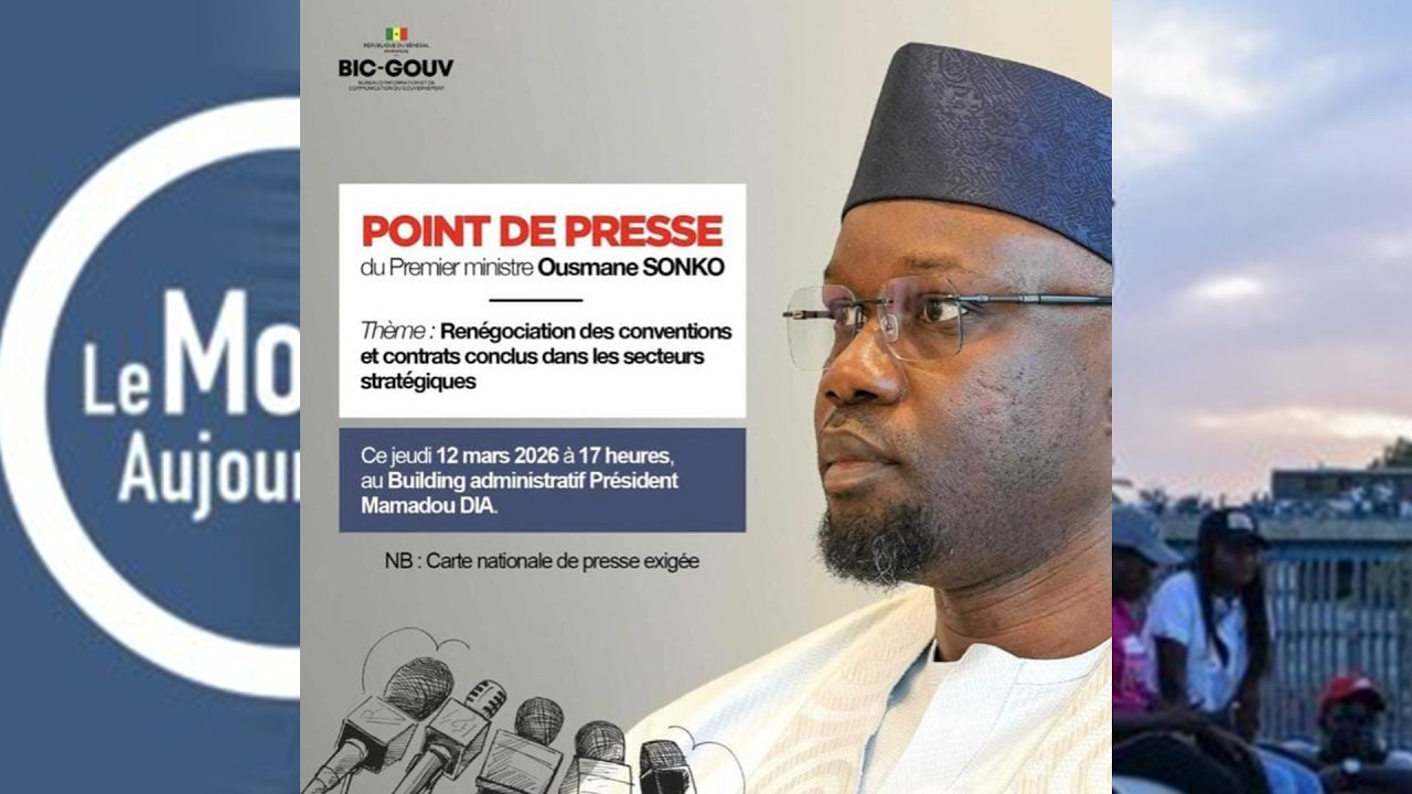 [🛑DIRECT] Suivez le Point de Presse de Sonko sur la Renégociation de Contrats...