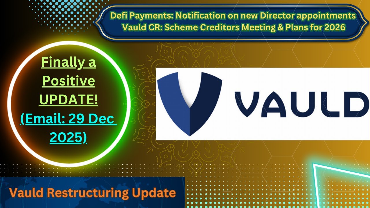 🔥BREAKING: VAULD +ve Update Finally Arrives ✅ | 29 Dec 2025 | VAULD Withdrawal | #vauld #drezillion