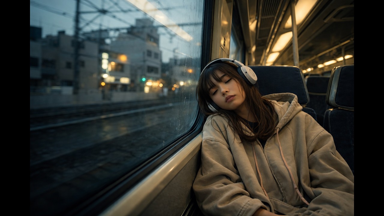 window & rain – lofi beats for a sleepy commute