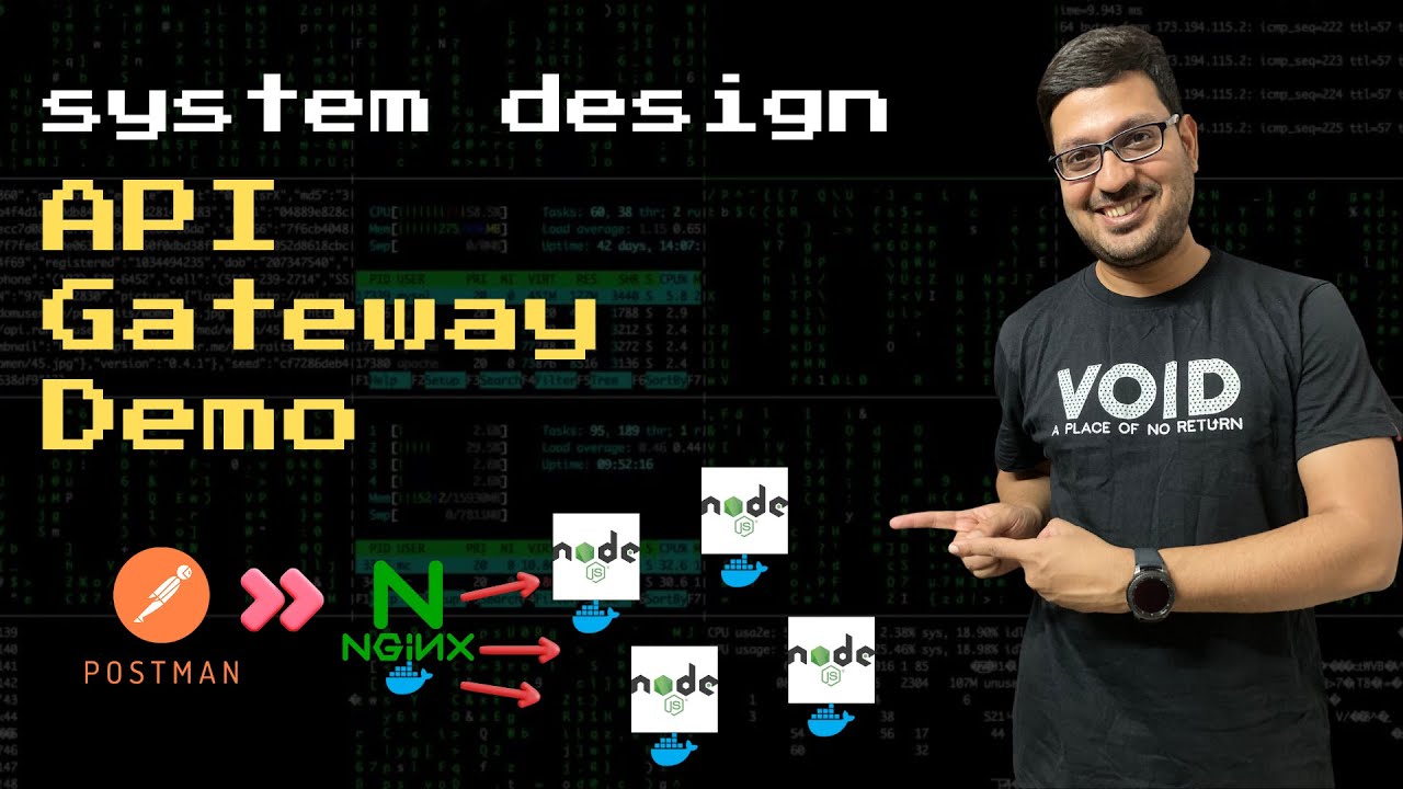 API Gateway Demo | NGINX - proxy, load balancing, rate limit, auth, logging | System Design