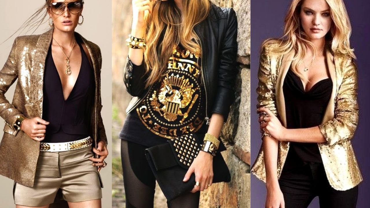 🔺OUTFITS DIVINOS CON COLOR DORADO TENDENCIAS DE MODA 2019 2020 MUJER MODA 2020