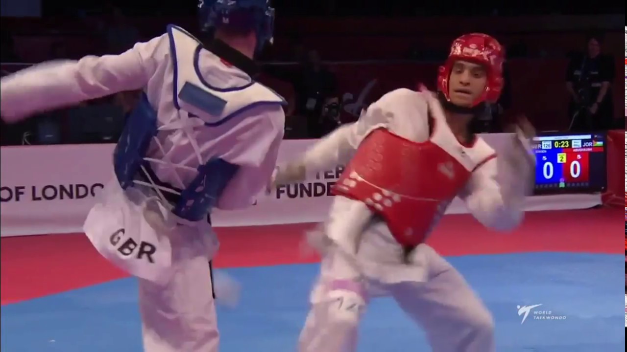 London 2017 Final -68kg World Taekwondo GP Male -68kg Bradly Sinden (GBR)vs Ahmad Abughaush(JOR)