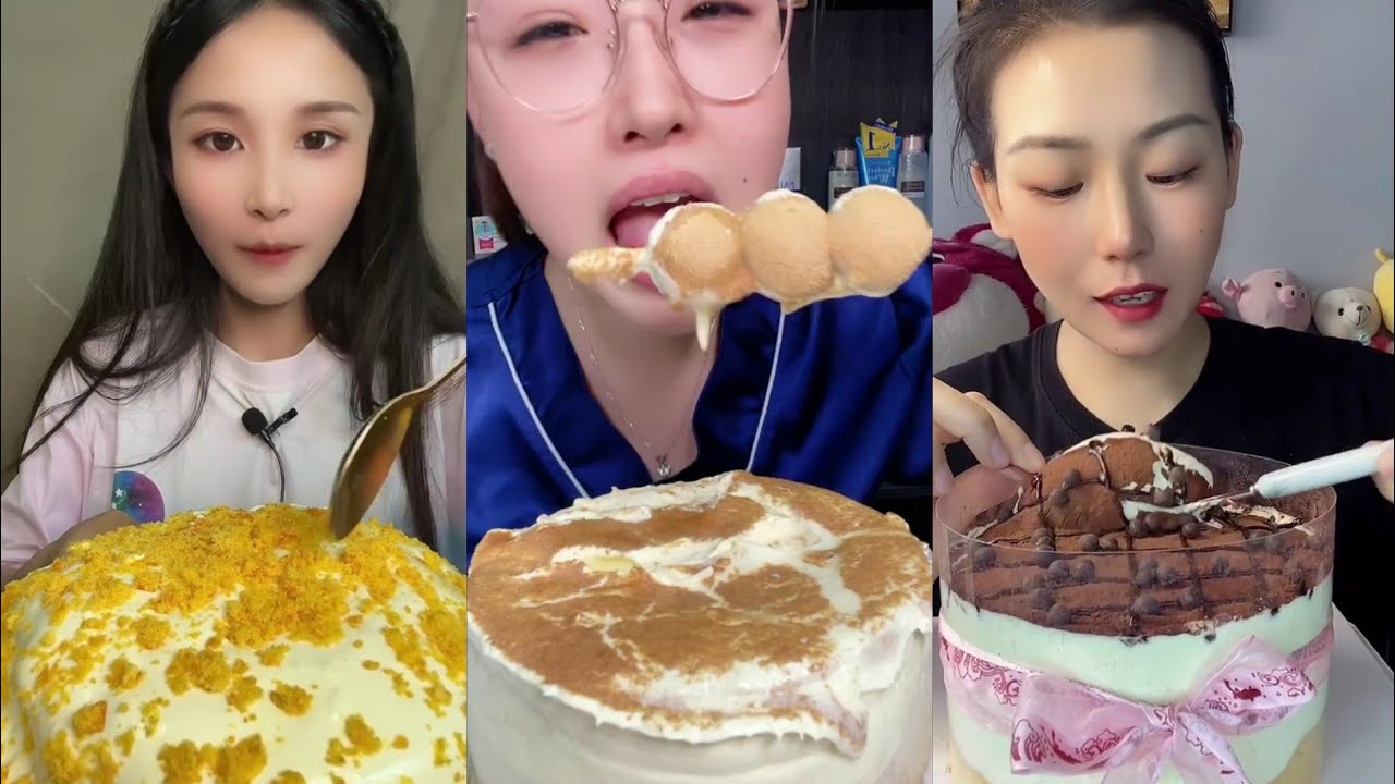LAVA CAKE EATING 🎂 | ASMR | EATING SOUNDS| MUKBANG COMPILATION #9