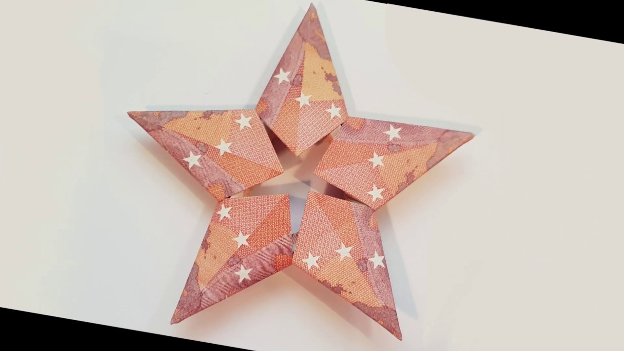 Складная звезда от денег 🌟 Денежный подарок 🌟Звезда от банкноты 🌟 Оригами с деньгами 🌟 Рождество