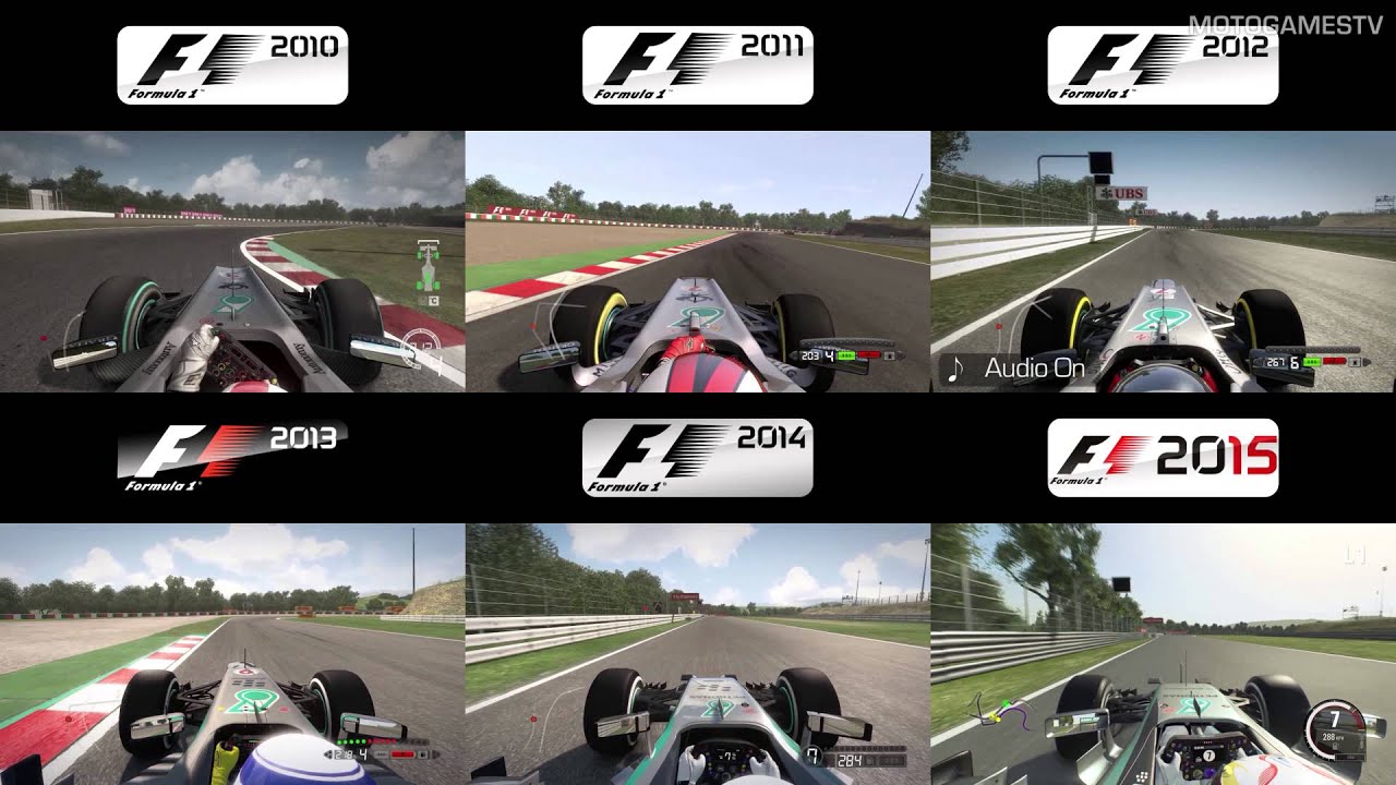 F1 2010 vs 2011 vs 2012 vs 2013 vs 2014 vs 2015 - Suzuka Comparison [4k]