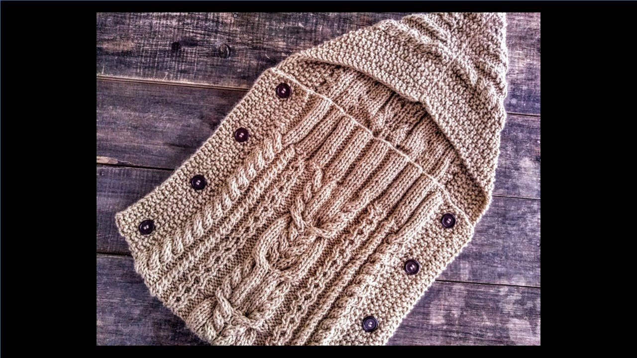 Costalito/saco para bebé tejido a dos agujas ¡Paso a paso!
