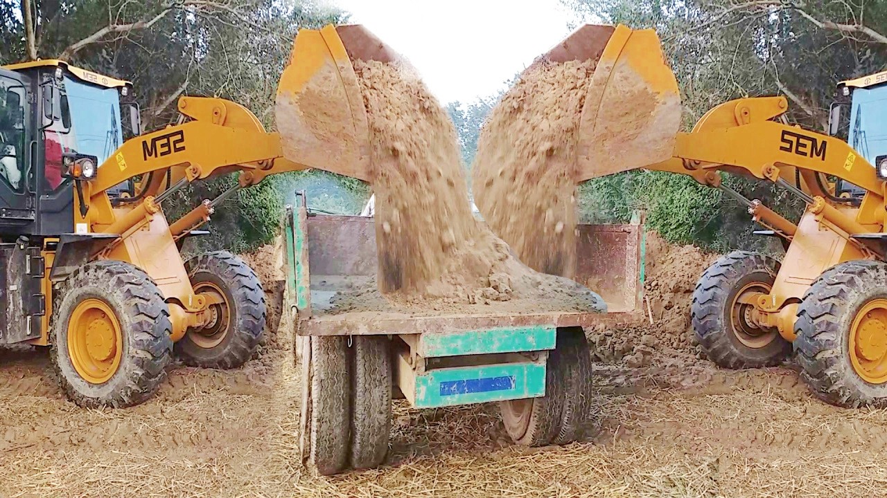 New Location !! New Project Dump Trucks Loader Soil Into 636D+​​Extend The land Foundation