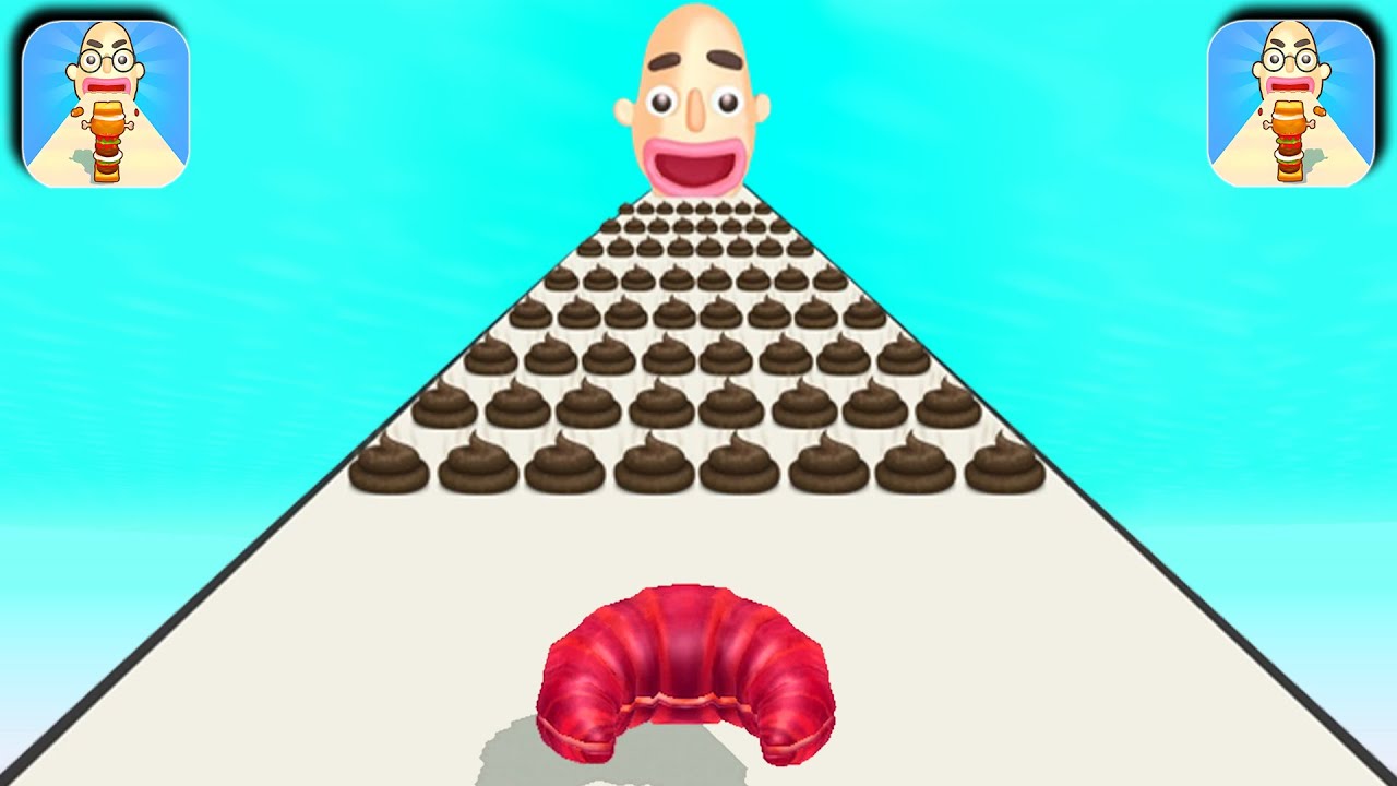 Satisfying Mobile Games Playing 1001 Tiktok App Video Pancake Run, Sandwich Runner E41D201