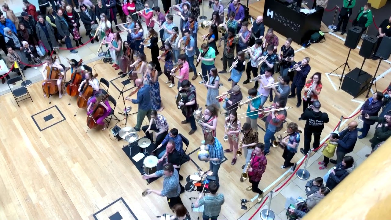 Joe Broughton's Conservatoire Folk Ensemble at Birmingham Bullring.