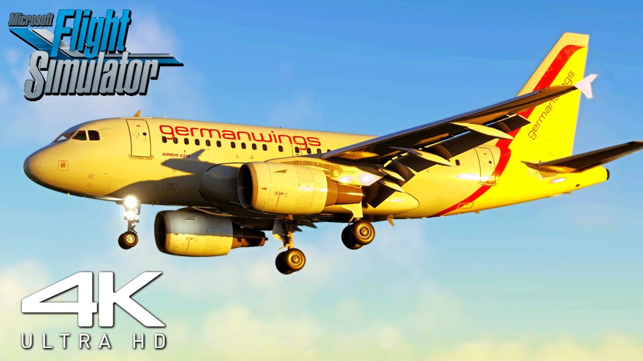 4K | The *NEW UPDATED* A318 V2 In Microsoft Flight Simulator 2020!! | Landing At Flesland Airport