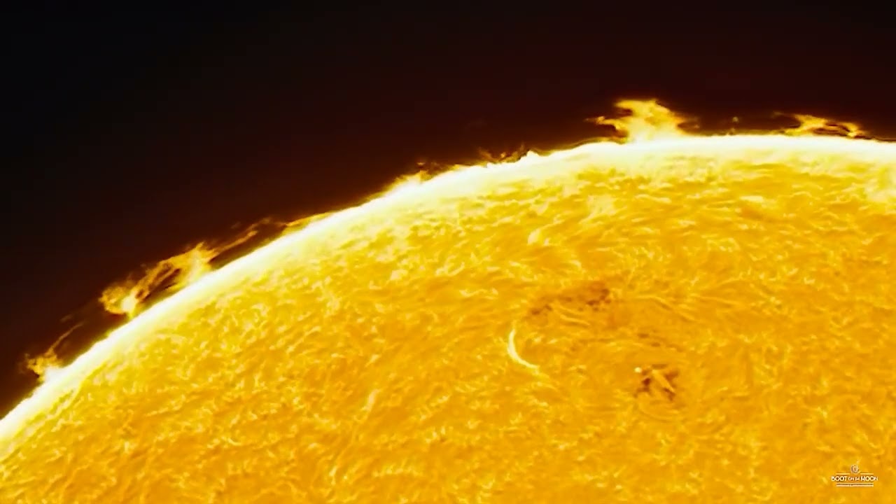 Sun Halpha  with Lunt 50 (LS50T Ha) mix