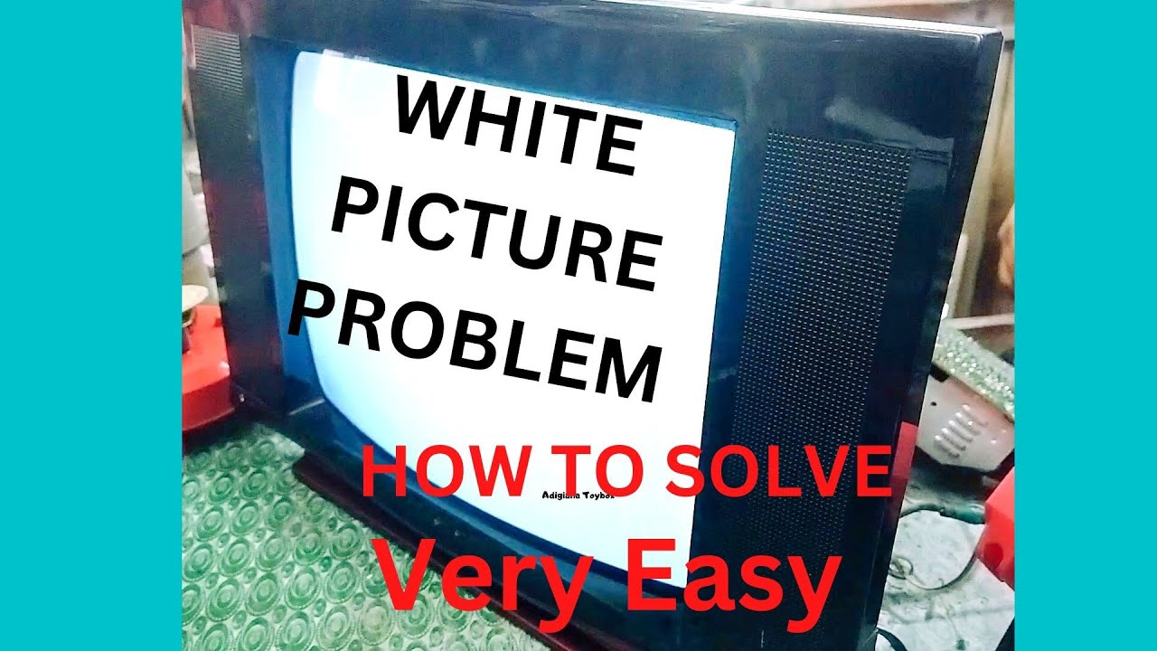 CRT TV White Screen No Picture Problem. @srikrishnaelectronics