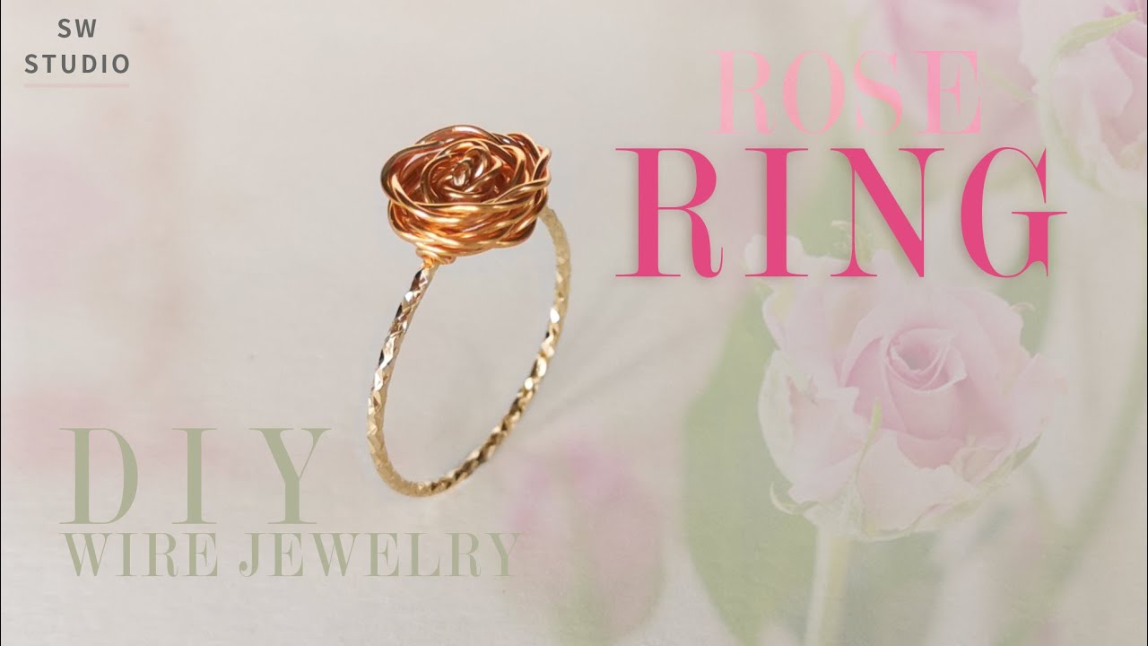 Rose Ring/Happy Valentine's day/Easy Ring/DIY Ring/Wire Wrap Ring Tutorial/DIY Jewelry/How to make