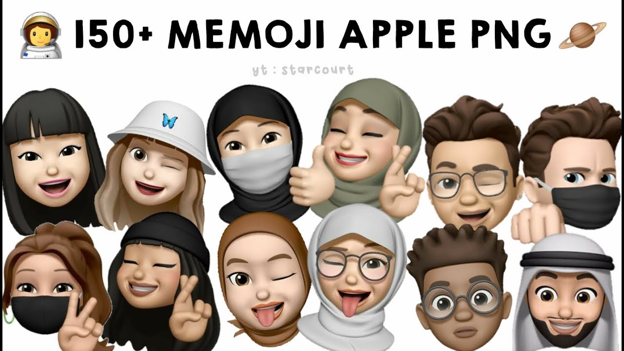 ⛄ 150+ memoji apple png | free to use