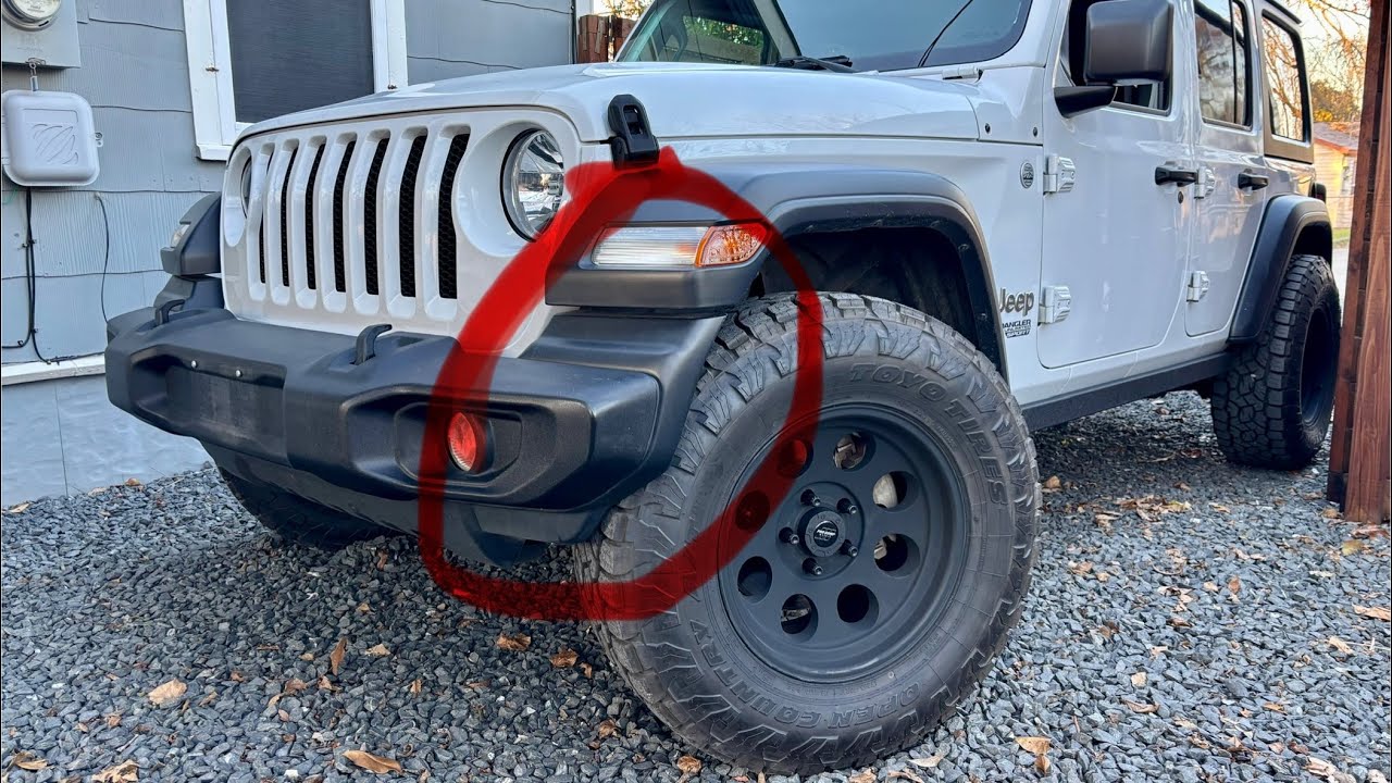 Removing Bumper Splash Guards to fit 33” Tires | Stock Height Jeep Wrangler JL Sport