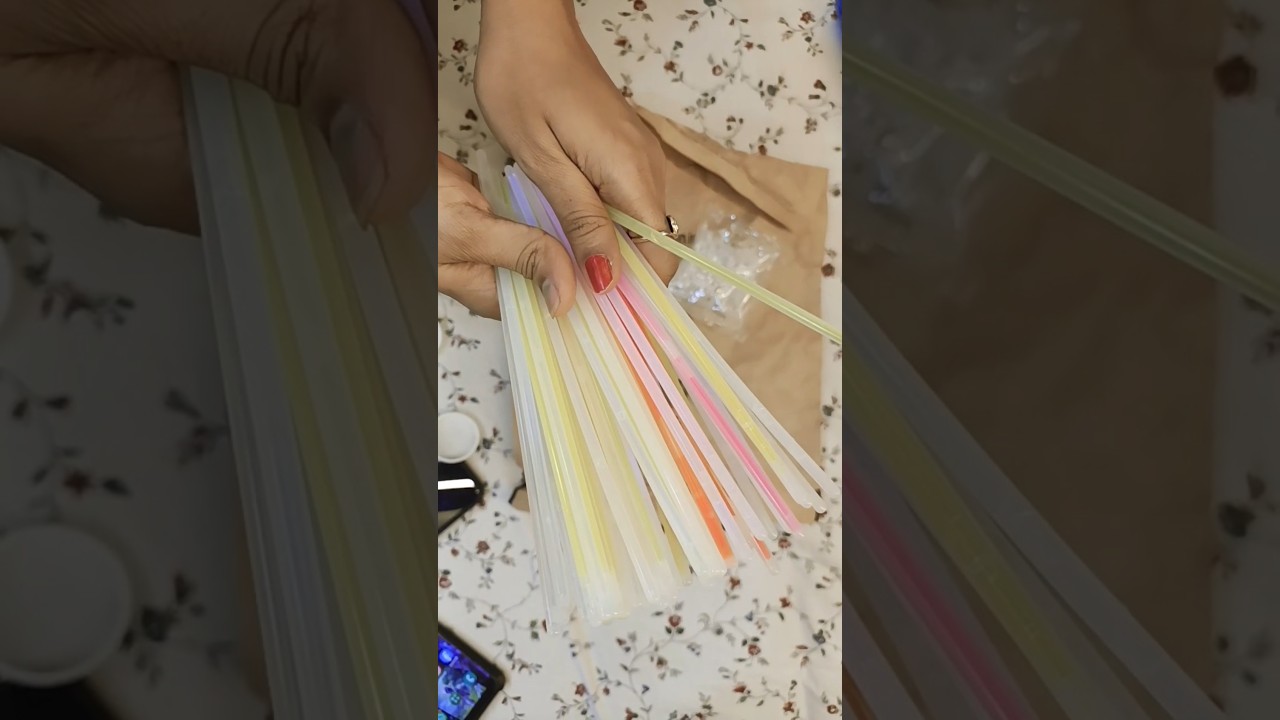 Glow sticks from Amazon #glowsticks #unboxing #glow #stick #ytshort #shortfeed #art #fun #shorts