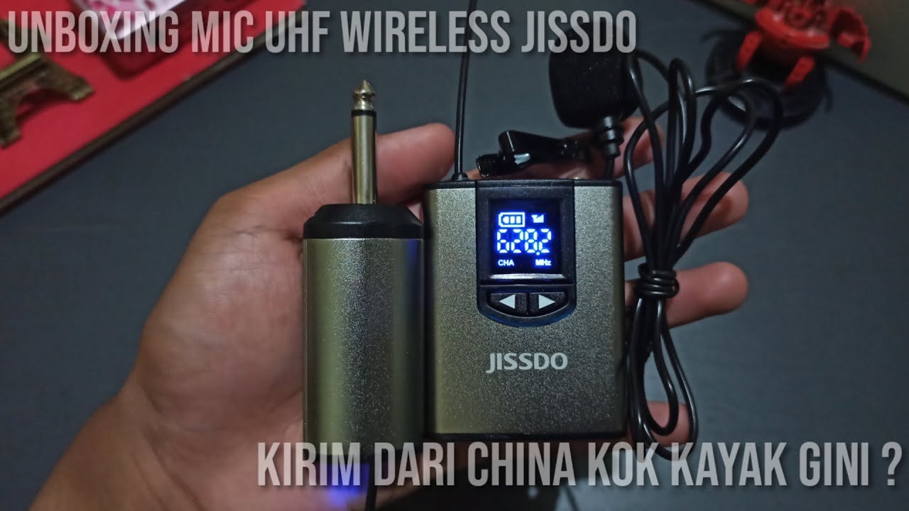 MIC CLIP ON MURAH Unboxing UHF Jissdo wireless || Dari China kok gini ?