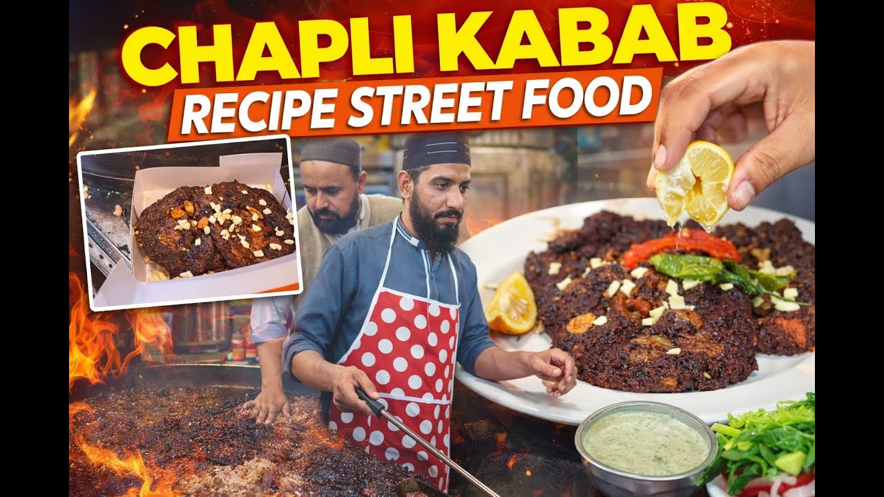 “Famous Peshawari Chapli Kabab Street Food | Crispy & Juicy | Pakistani Food”