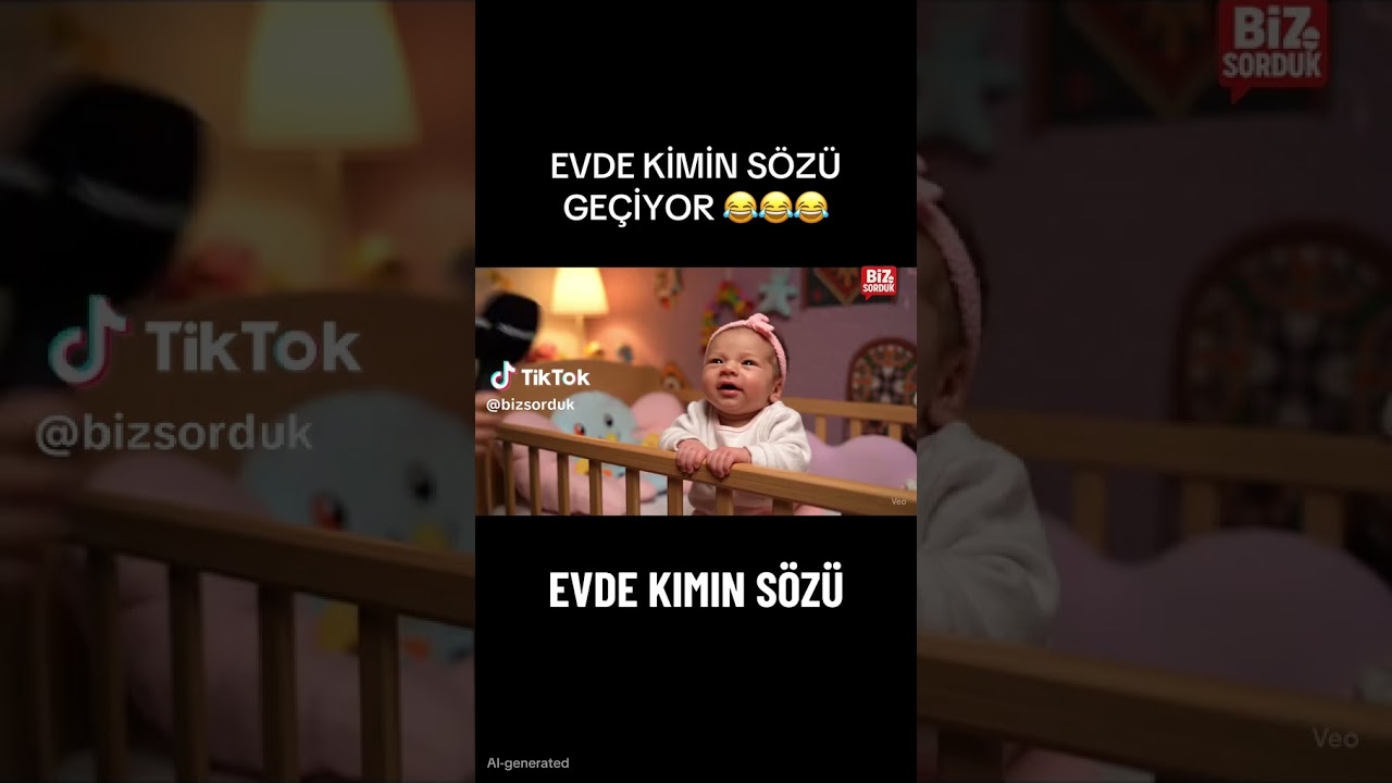 Evde kimin s&ouml;z&uuml; ge&ccedil;iyor 😂😂😂#bebeksevgisi #Bebek #yapayzeka #bebekvideolari #bebek