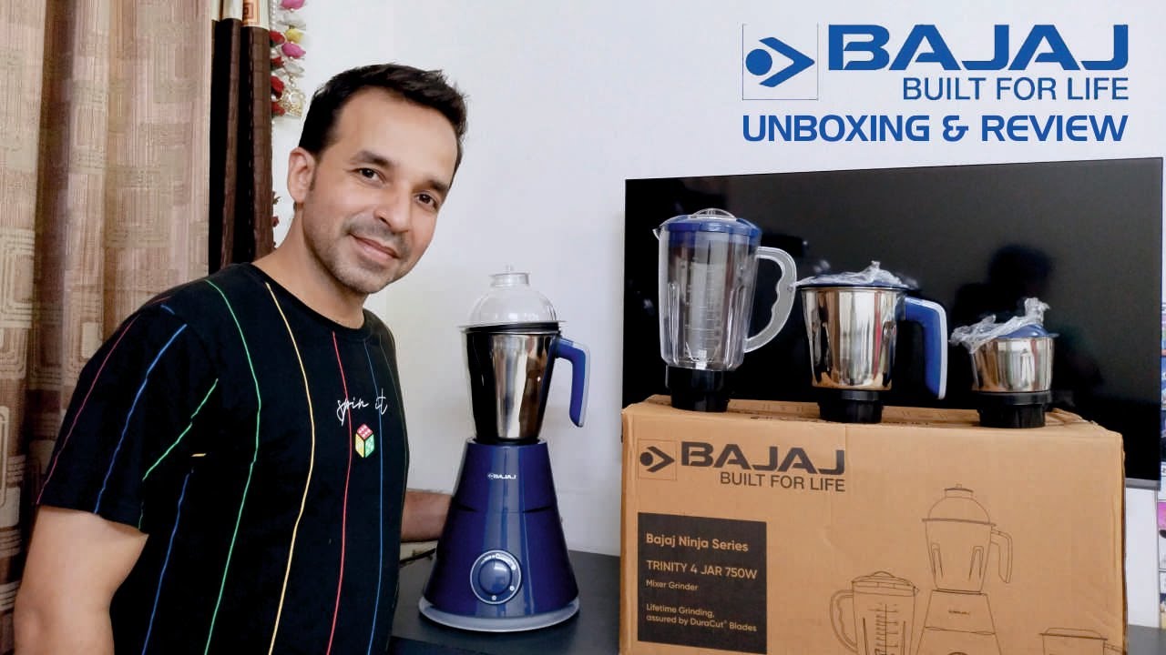 Bajaj Mixer 750W I Bajaj Ninja Series Trinity 4 Jar I UNBOXING & REVIEW