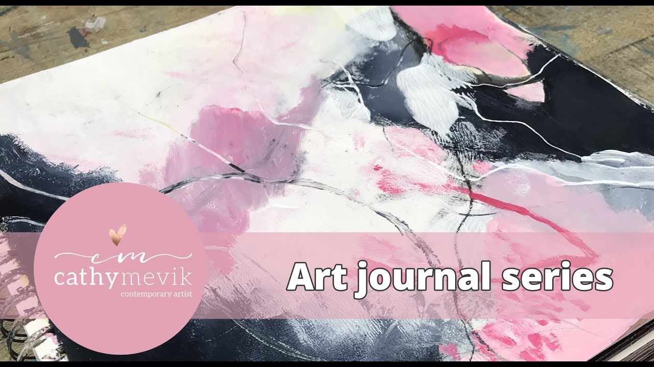 Art journal series - Expressive abstract painting