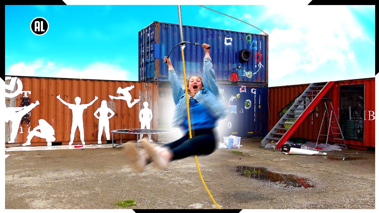 WE MAKEN EEN ZIPLINE VAN DE BASE- CHECKPOINT BASECAMP