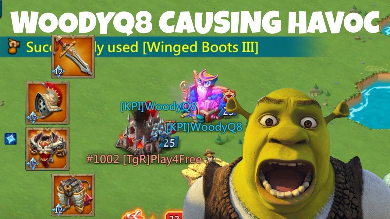WOODYQ8 CAUSING HAVOC & SHOWING MERCY IN KVK! - LAST DAYS OF WOODYQ8 - Lords Mobile