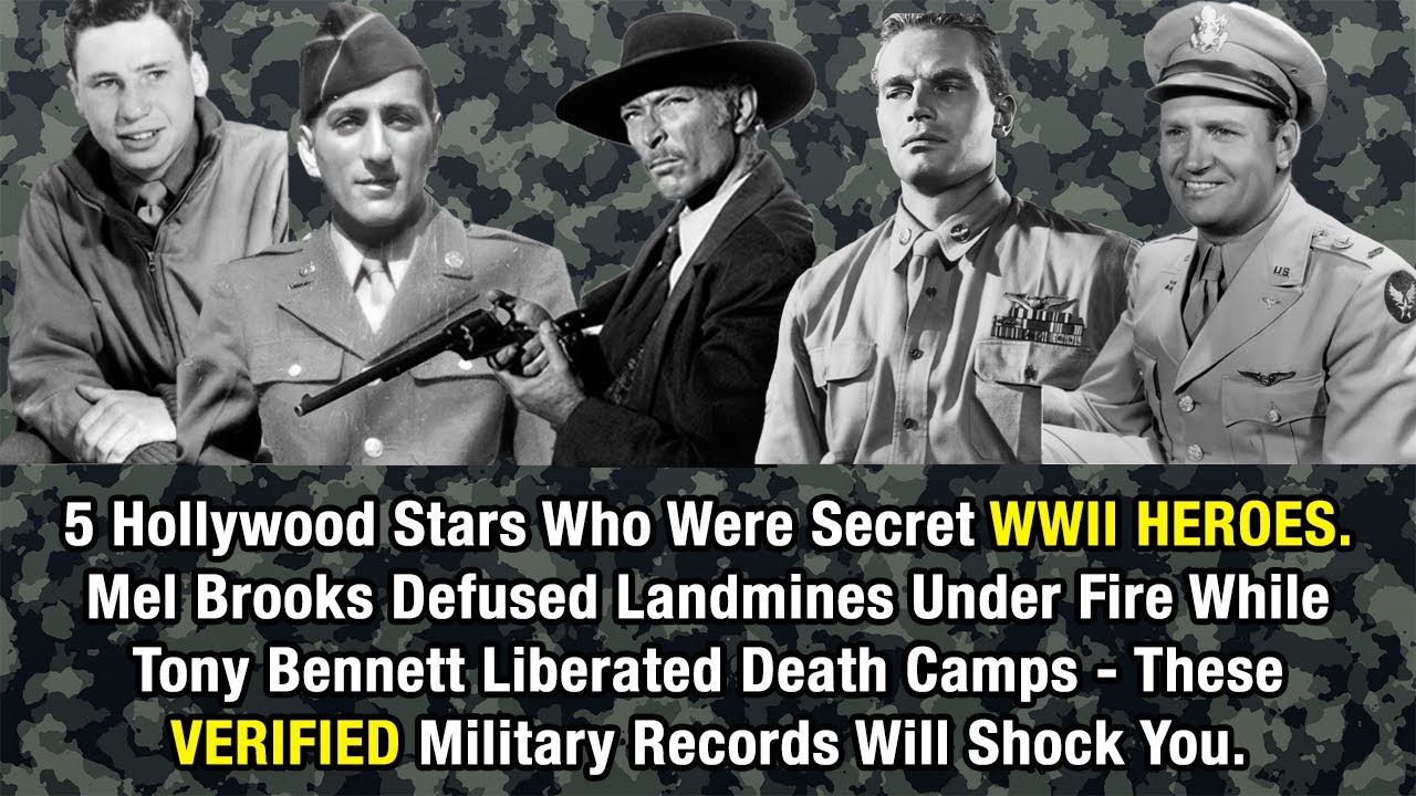 5 Famous Hollywood Stars Who Were Hidden WWII Heroes (SHOCKING Military Records)