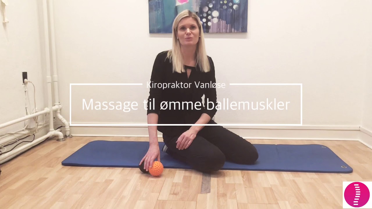 Brug massagebold til ømme ballemuskler