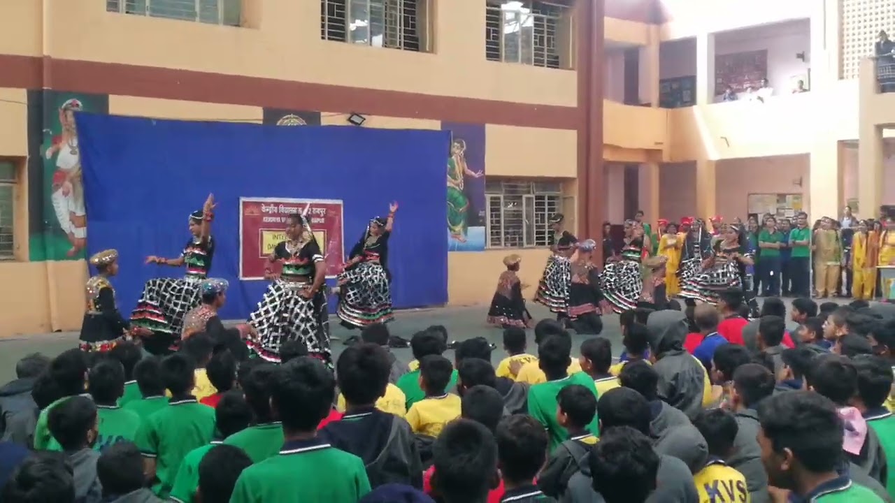 Group Dance in Rajasthani Theme by the students of KV No2 Raipur during CCA