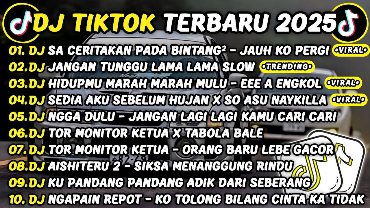 DJ TIKTOK TERBARU 2025🎵DJ SA CERITAKAN PADA BINTANG² - JAUH KO PERGI🎵DJ JANGAN TUNGGU LAMA LAMA