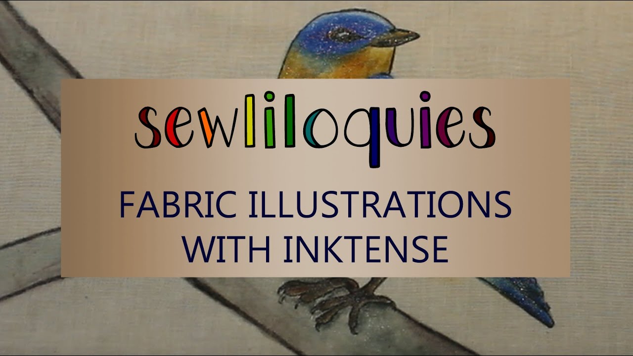 Тканевые иллюстрации с Inktense