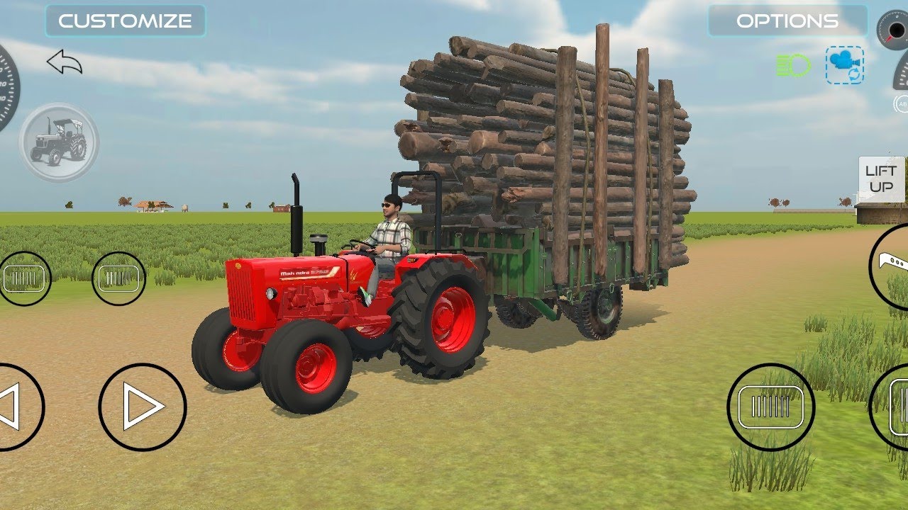 game wala tractor tractor telloy game mahindra tractor game ki video  vehicles simulator 3d game 