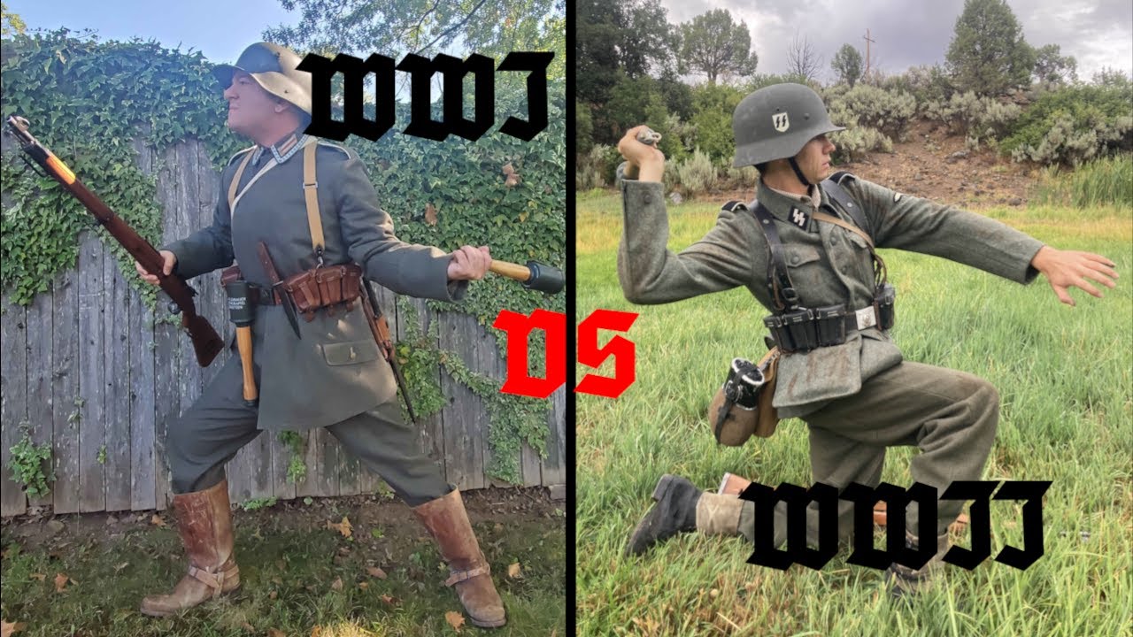 WWI Vs WWII German Soldier - Uniform and Equipment Comparison