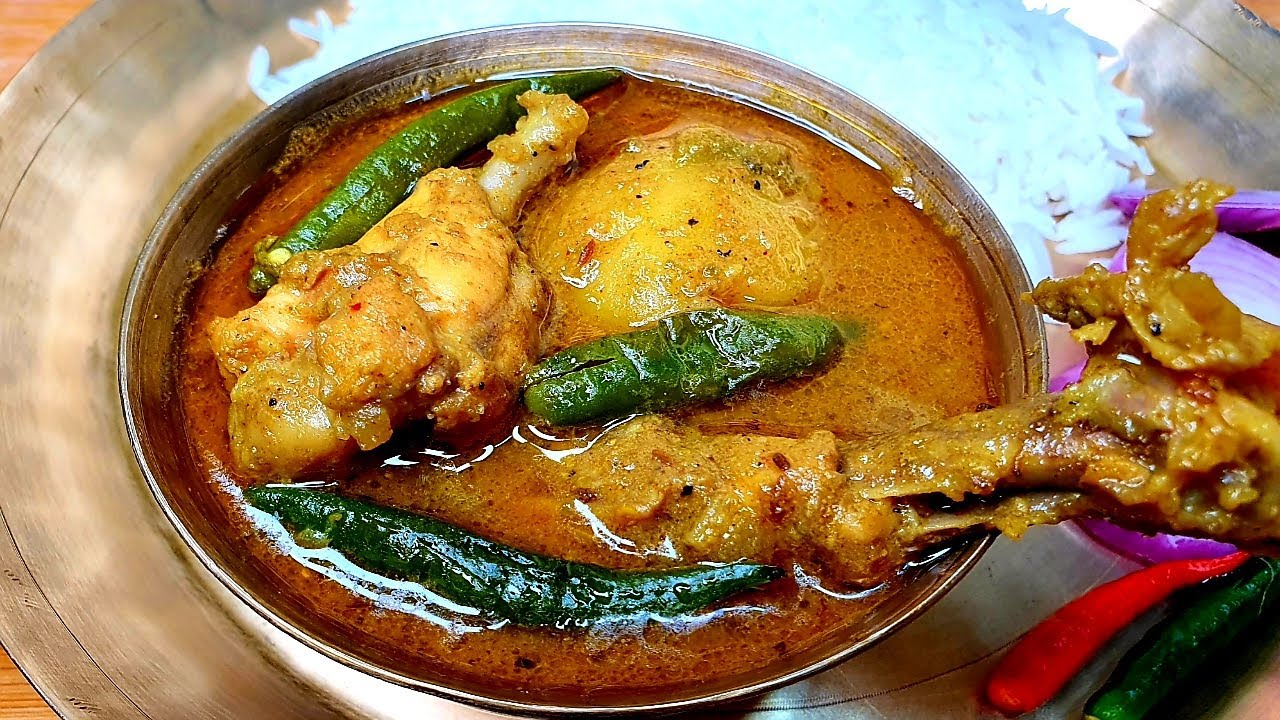 গরমের উপযোগী একদম নতুন ধরণের হালকা পাতলা কাঁচা লঙ্কা দিয়ে মুরগির ঝোল | Kacha Lonka diye murgir jhol