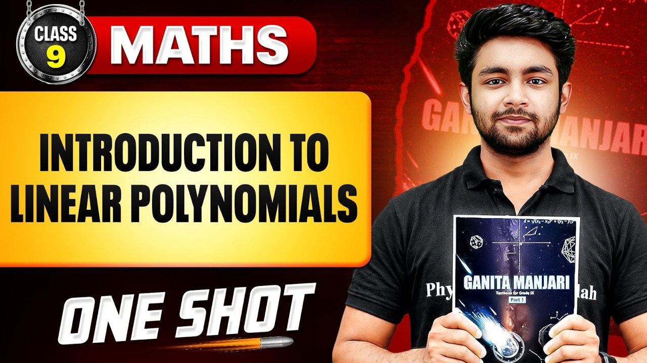 Introductions to Linear Polynomials ONE SHOT | Class 9 New Syllabus 2026-27 | Uday Sir PW