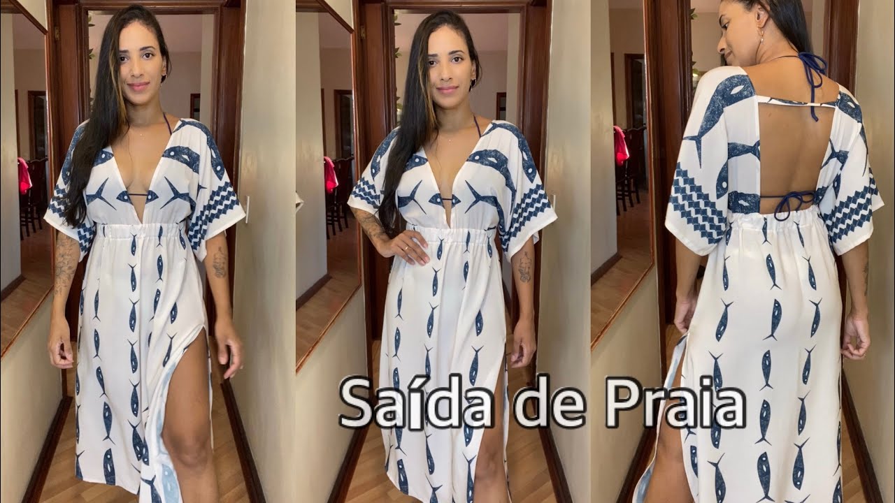 Saída de praia com Corte fácil. DIY