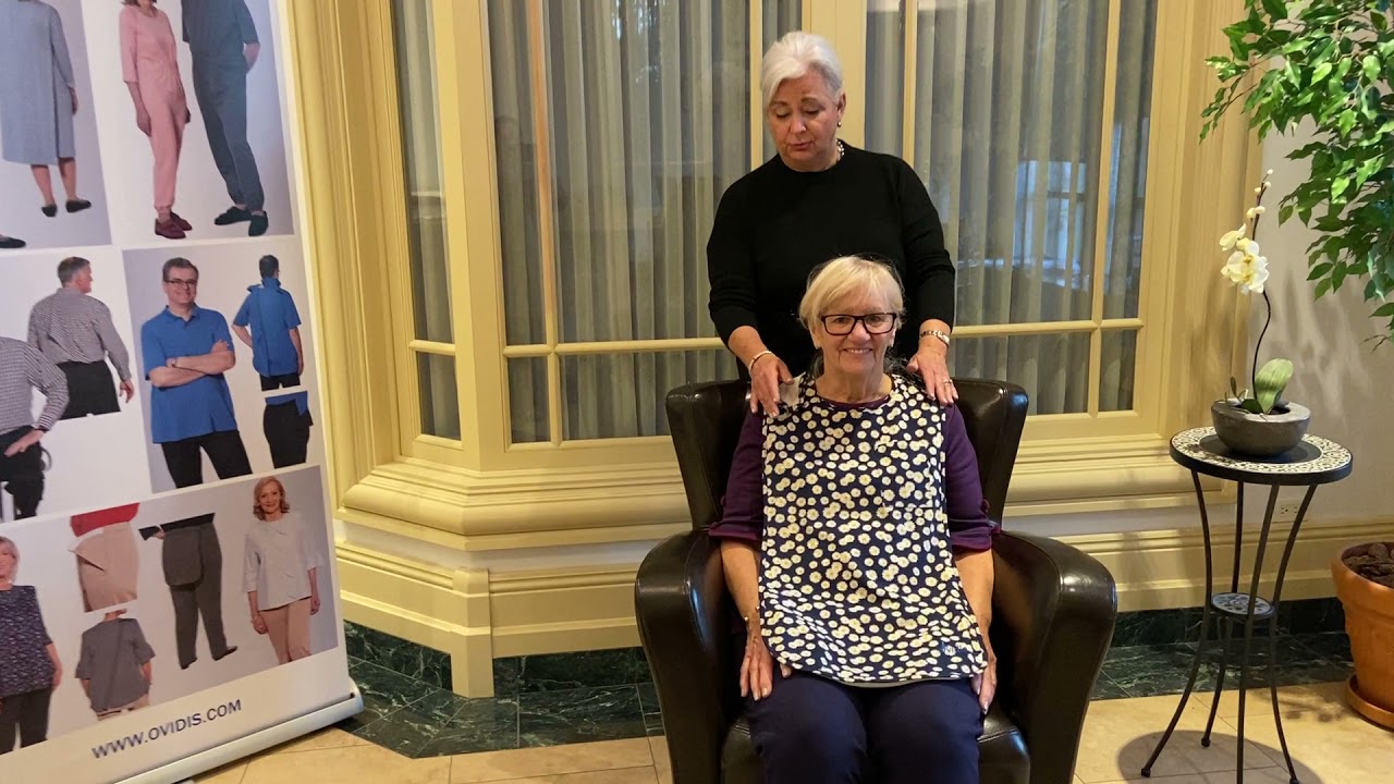 Bavoir imperm&eacute;able pour adultes - Bleu | Marguerite