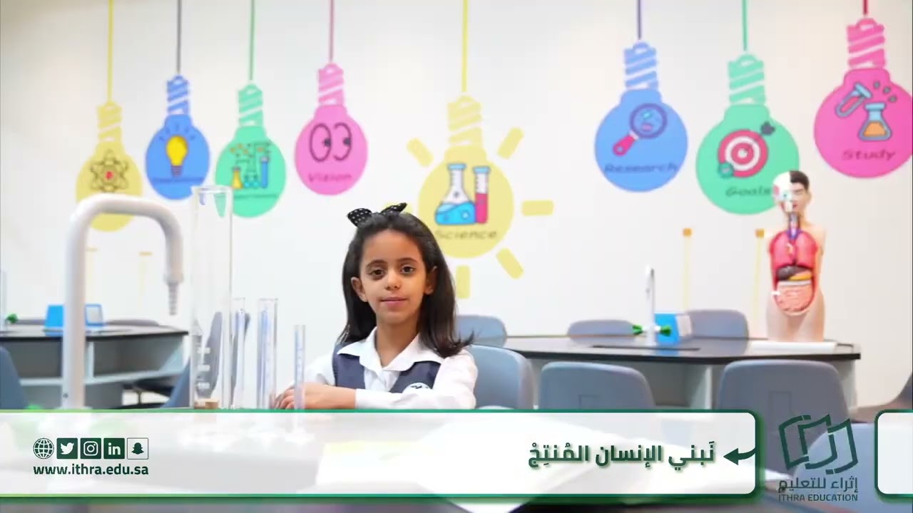 نبني الإنسان ... نُنتجُ أذهان ... نُشرقُ في كل مكان حقٌ لنا أن نفتخر بجيلنا المنتج
