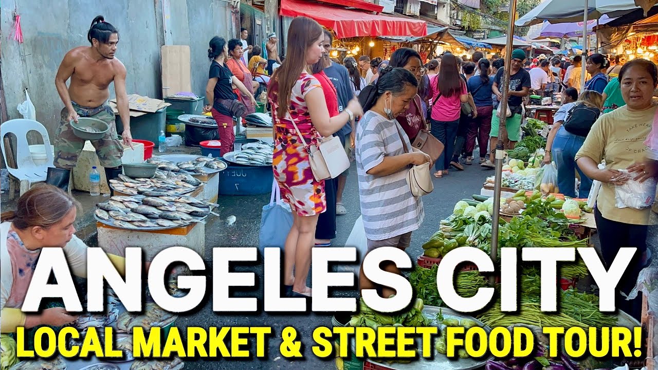 Philippines STREET FOOD & Market Walk in Angeles City, Pampanga 🇵🇭 Night Market & Downtown Tour 2026