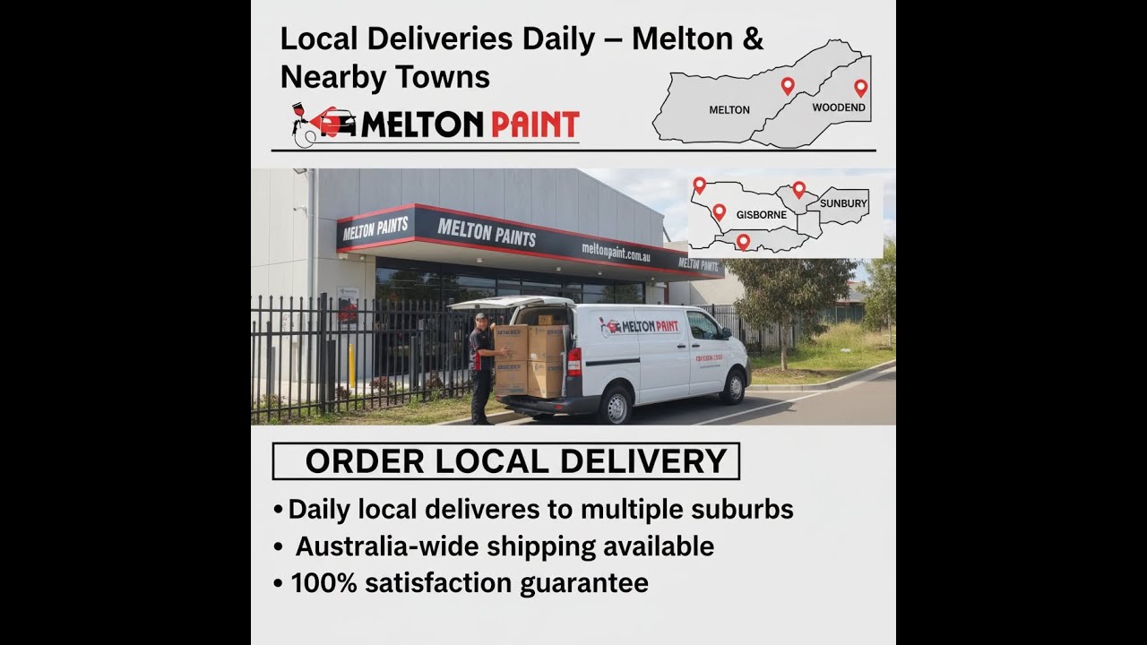 Daily Deliveries Across Local Suburbs | Melton Paint