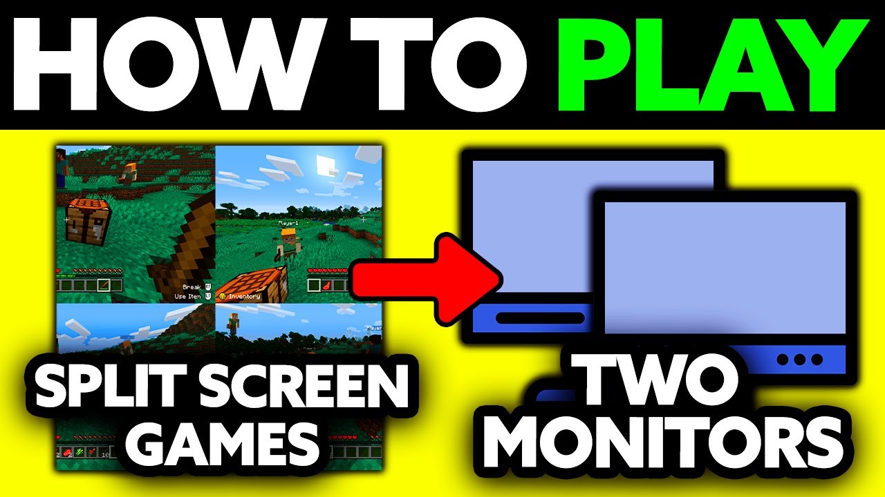 How To Play Split Screen Games on Two Monitors (2025) - Step by Step