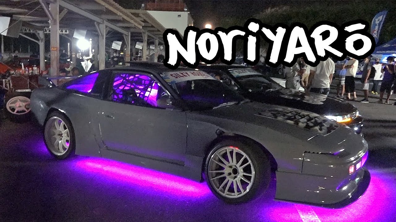 Night drifting competition with PRO drivers