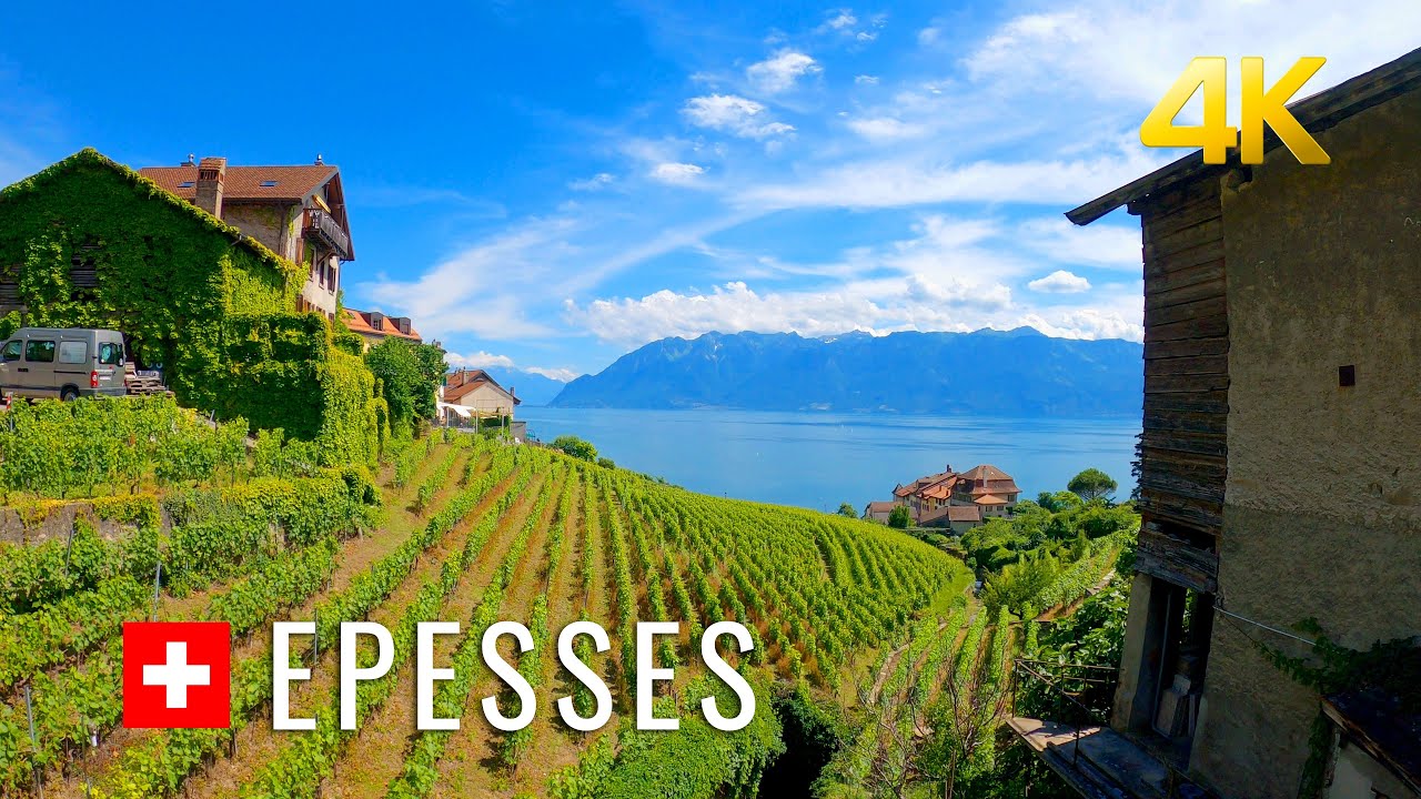 Epesses, beautiful village in Switzerland with narrow streets and balconies over Lake Geneva | EP06