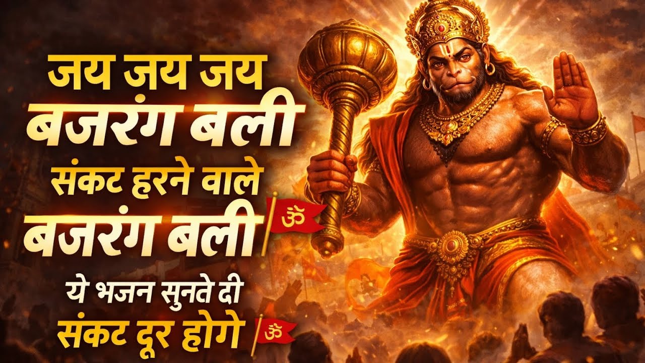 Jai Jai BAJRANGBALI 🙏 | संकट हरने वाले बजरंगबली | Powerful Hanuman Bhajan #hanuman #trendingvideo 