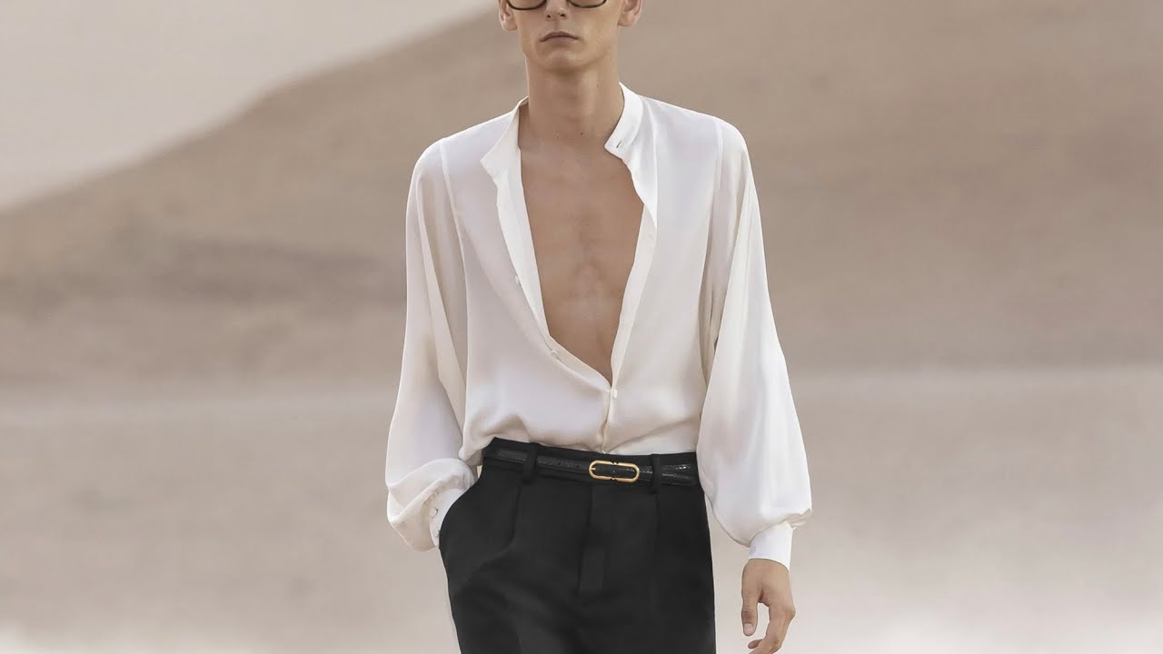 「YSL聖羅蘭2023男裝春夏秀場」深度解析：來聖羅蘭秀場，誰看衣服呀！- AHA LOLO